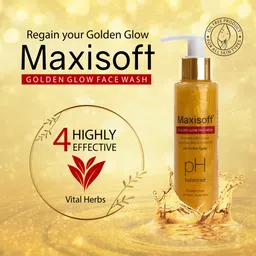 Maxisoft Set Of 3 Golden Glow Face Wash 100ml Each image 4