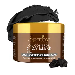 Spantra Set of Activated Charcoal Face Wash 100ml & Clay Face Mask 125g image 2