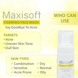 Maxisoft Set Of 3 Anti Acne & Anti Pimple Foaming Face Wash 100 ml Each image 2