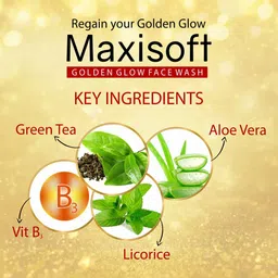 Maxisoft Set Of 2 Golden Glow Face Wash 100ml Each image 4