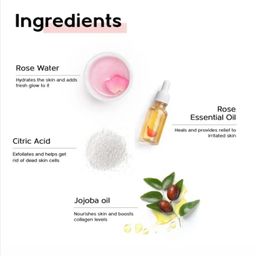 Zeoveda Rose Face Wash with Jojoba Oil & Citric Acid To Brighten Skin - 100ml image 3