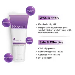 REBEAUT Barrier Therapy Face Wash For Refreshed & Nourished Skin - 100ml image 2