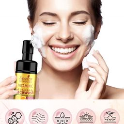 Spantra Vitamin C Foaming Face Wash with Built-in Face Brush for Deep Cleaning - 100ml image 4