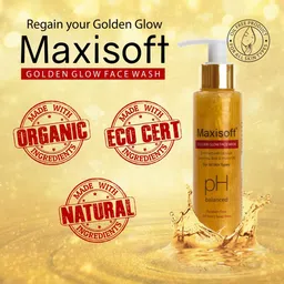 Maxisoft Set Of 3 Golden Glow Face Wash 100ml Each image 2