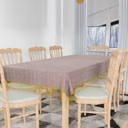 Kuber Industries Brown 8 Pieces Plastic Table Cover-28