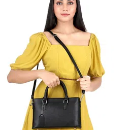 Mast & Harbour Black Structured Sling Bag image 1