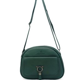 Esmoda PU Structured Sling Bag with Tasselled-11