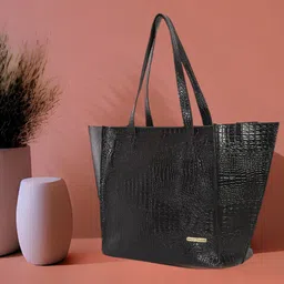 Bagsy Malone Textured Oversized Shopper Tote Bag-6