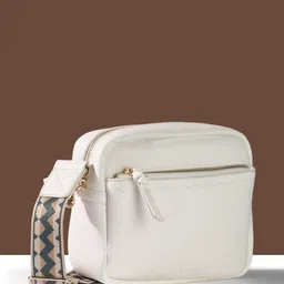 Accessorize PU Structured Sling Bag with Tasselled image 2