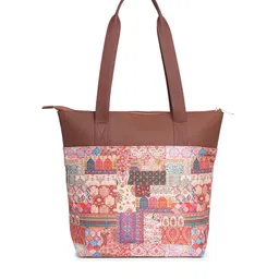 ZOUK Ethnic Motifs Printed Shopper Tote Bag image 5