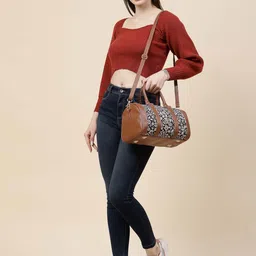 Anouk Floral Printed Oversized Structured Handheld Bag image 5