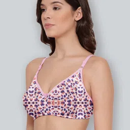 LYRA Abstract Printed Medium Coverage Cotton Bra image 2