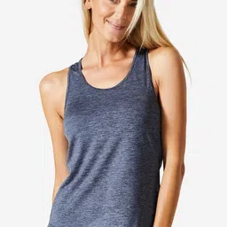 Domyos By Decathlon Solid Round Neck Sleeveless T-shirt-picture-19