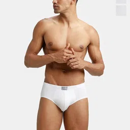 Jockey Men Pack of 3 Cotton Solid Poco Brief with Ultrasoft Concealed Waistband 8035-picture-47