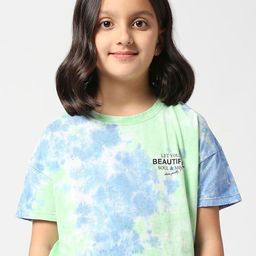 Pepe Jeans Girls Tie & Dye Dyed Pure Cotton T-Shirt-image-64