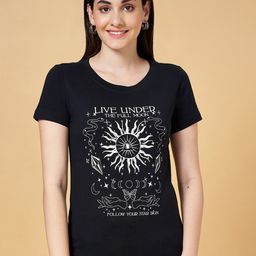 Honey by Pantaloons Graphic Printed Round Neck Cotton Casual T-shirt-image-79