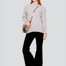 GOSHA & MAU Cable Knit Woollen Pullover Sweater-90