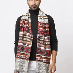 WEAVERS VILLA Self Design Acrylic Muffler-image-55