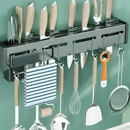 TONY STARK Black Solid Metal Cutlery Rack-picture-20