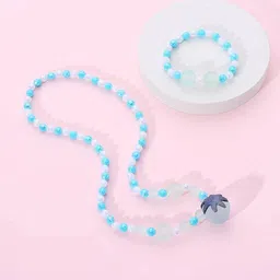 EL REGALO Girls Blue Beaded Necklace Bracelet Jewellery Set-picture-49