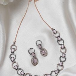ZENEME Rose Gold-Plated Jewellery Set-image-52