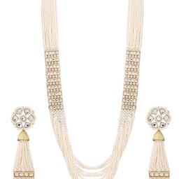 Anvik Gold-plated Kundan-Studded & Beaded Jewellery Set-21