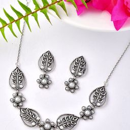 Voylla Silver-Plated Jewellery Set-image-62