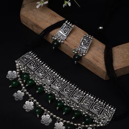 YouBella Oxidised Beaded Jewellery Set-image-14