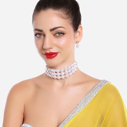 Zaveri Pearls Gold-Plated Artificial Beads Jewellery Set-picture-47