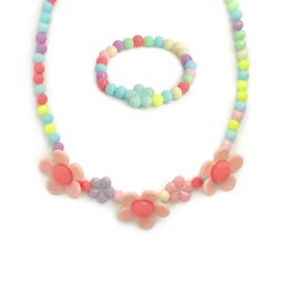 EL REGALO Green & Pink Beaded Jewellery Set-picture-21
