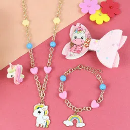 Asthetika Kids Girls Beaded Jewellery Set-28
