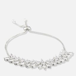 ATIBELLE Rhodium-Plated CZ-Studded & Beaded Jewellery Set image 2