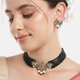 Anouk Gold-Plated Kundan Jewellery Set-54