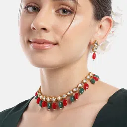 Anouk Gold-Plated Kundan Jewellery Set-picture-43