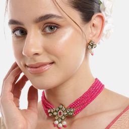 Anouk Gold-Plated Kundan Jewellery Set-39