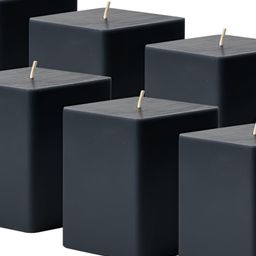 atorakushon Black 6 Pieces Jasmine Scented Square Pillar Candles-image-25