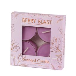 Parkash Candles 4 Pcs Purple Berry Blast Scented Tealight Candles-image-92
