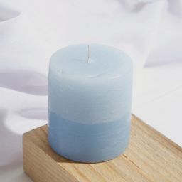 Fabindia Amlasarah Blue Spicy Citrus Scented Pillar Candle-26