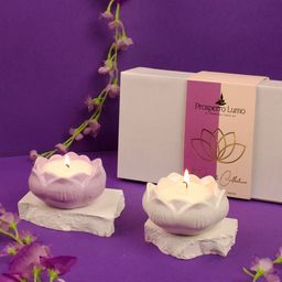 Parkash Candles Purple 2 Pieces Scented Lotus Candles-image-73