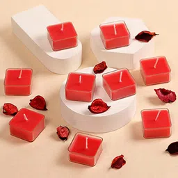 Parkash Candles Red 9-Pieces Scented Tealight Candles-image-79