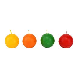 Sitara Crafts Yellow & Orange 24 Pieces Round Shaped Candles-25