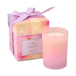 NIANA Purple & White 1 pieces Jar Candle-image-20