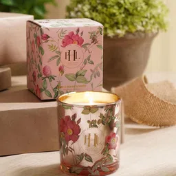 Pure Home and Living Pink Rose And Summer Berry Wax Filled Jar Candle-43