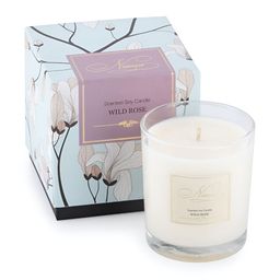 NIANA White & Transparent 1 pieces Jar Candle-0