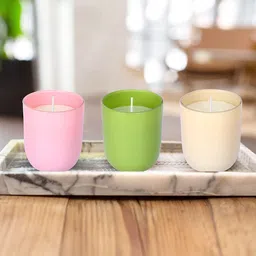 Parkash Candles White Vanilla Scented Glass Candle-image-72