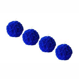 atorakushon Blue 4 Pieces Scented Spherical Pillar Candle-11