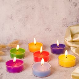 Parkash Candles Red & Green 7 Pieces Scented Chakra Candles-14