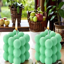 Lifaura Green 2 pieces Pillar Candle-15