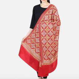 MUFFLY Nalki Design Embroidered Needle Work Shawl-16