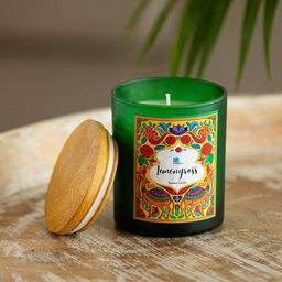 ExclusiveLane White Lemongrass Scented Candle-image-52